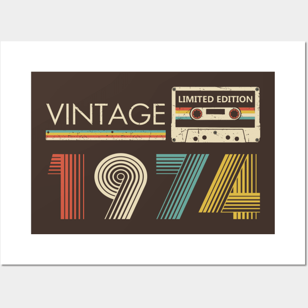 Vintage 1974 Limited Edition Cassette Wall Art by louismcfarland